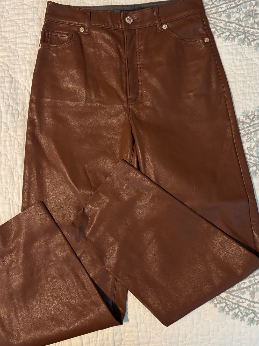 Express Women's Faux Leather Jeans